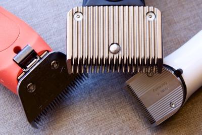 three types of blades detachable, shears, trimmers