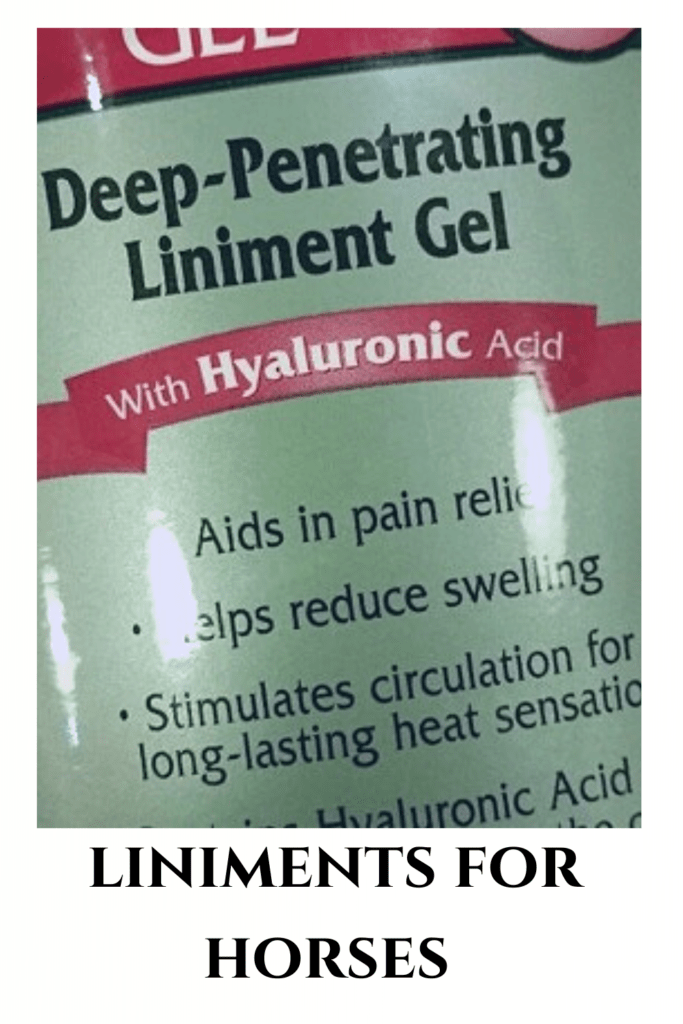 Liniments for Horses Pro Equine Grooms