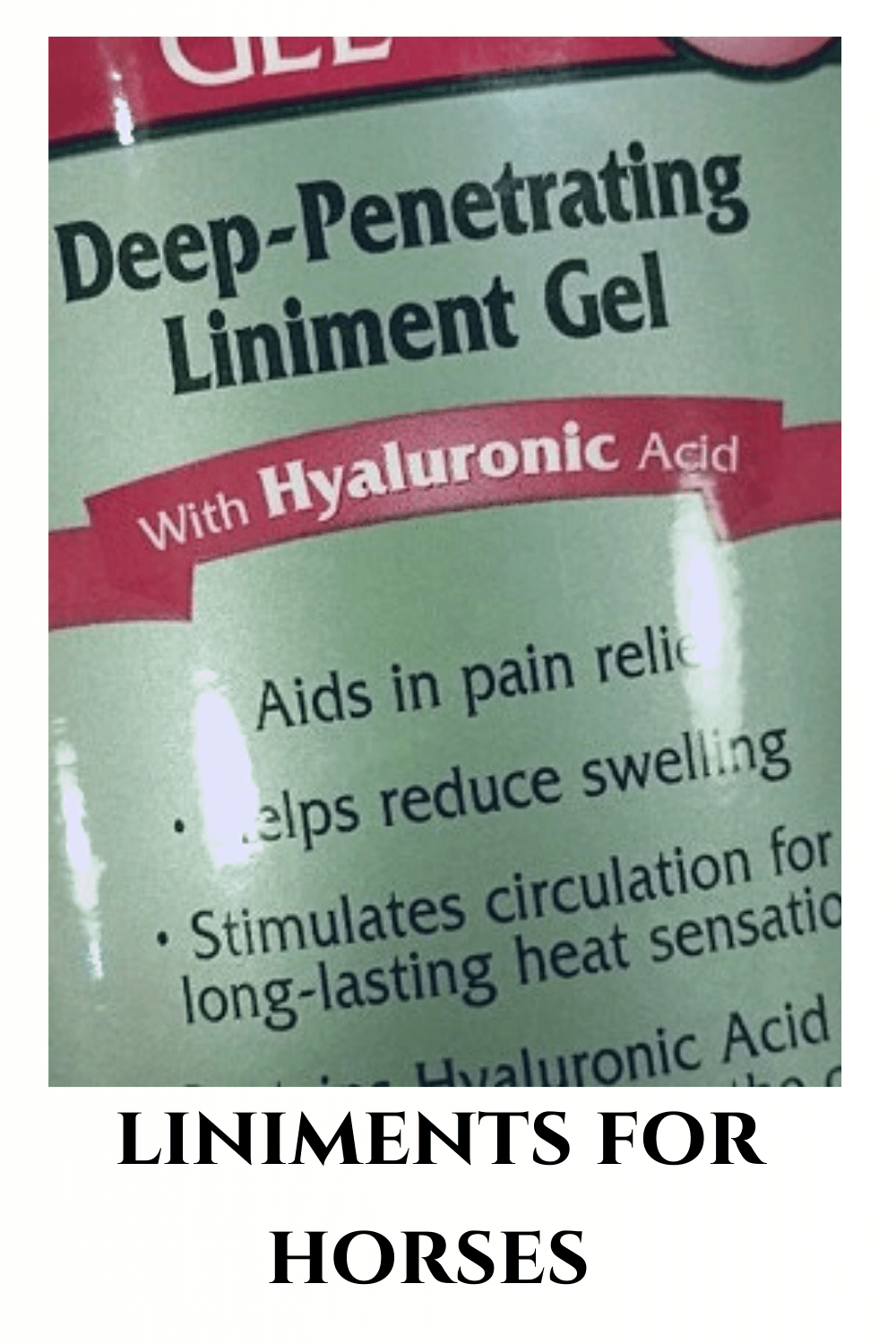 Liniments for Horses Pro Equine Grooms