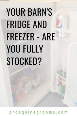 barn fridge and freezer