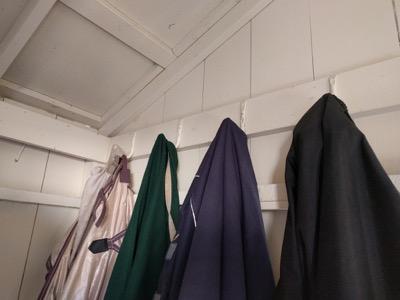 blanket hooks in a tack room