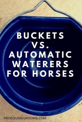 buckets versus automatic waterers