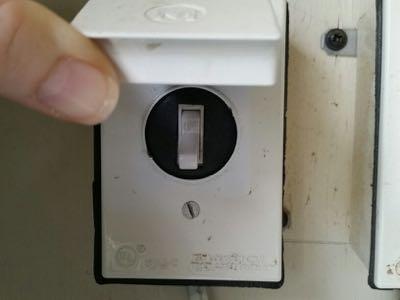 cover on electrical switch