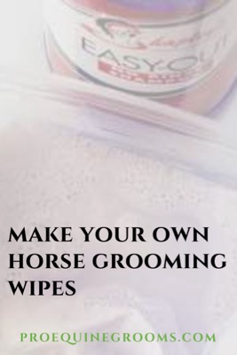 make your own horse grooming wipes
