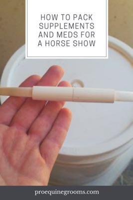 pack horse supplements for horse shows
