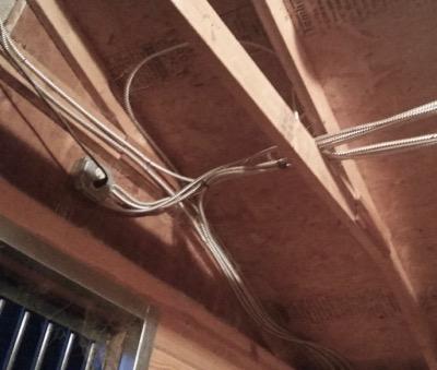 safe electrical wiring inside a barn