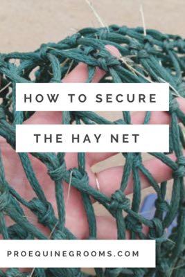 secure you horse's hay net