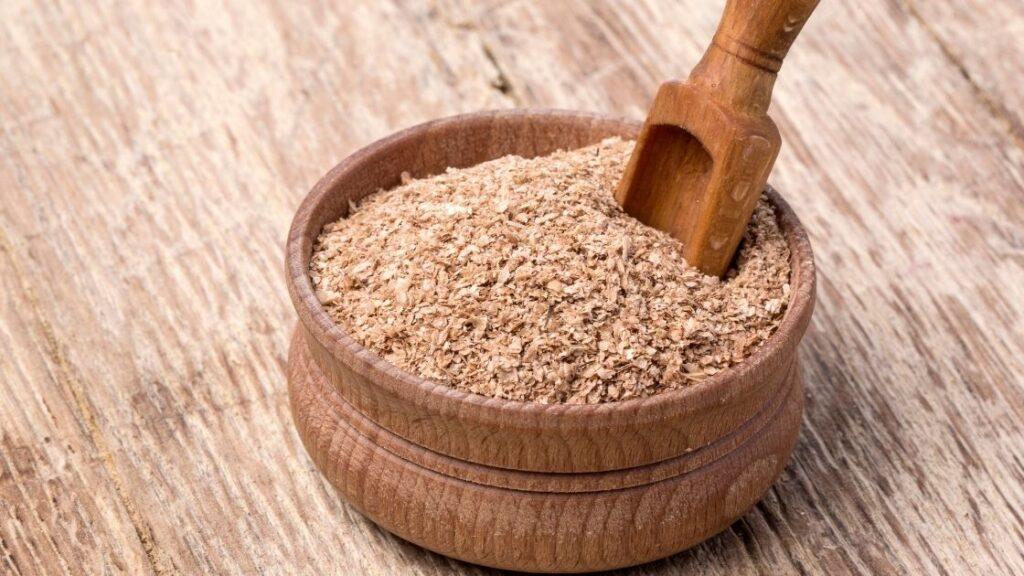 wheat bran in a bowl