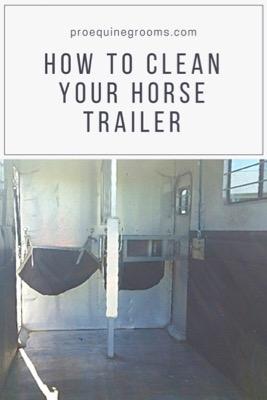 clean your horse trailer