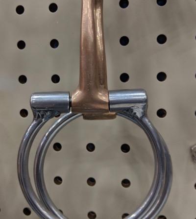 snaffle bit with copper mouthpiece